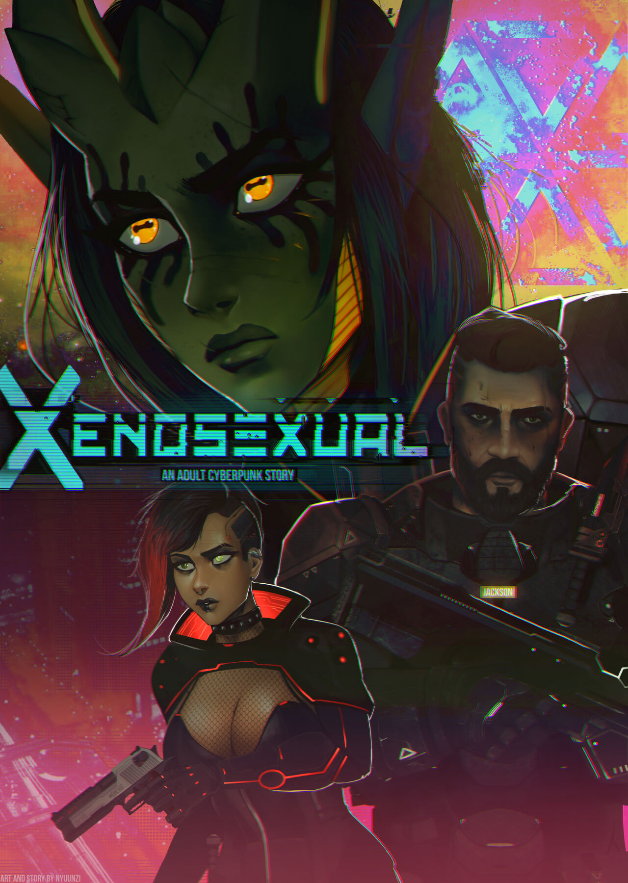Sexy alien girl in Nyuunzi - Xenosexual - Reboot - Updated