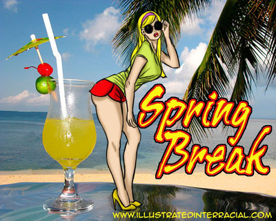 Illustratedinterracial - Spring Break