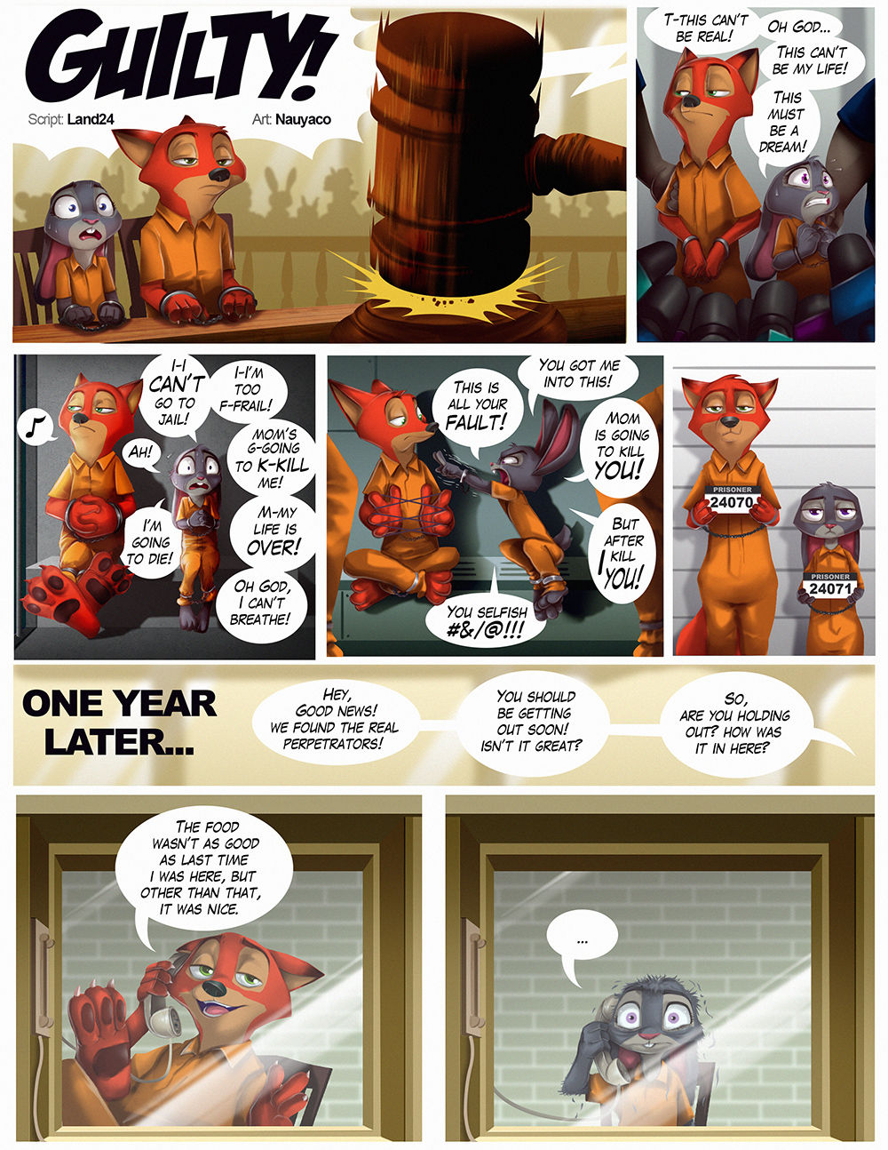 Nauyaco - Guilty! Judy & Nick Go to Jail (Zootopia) Ongoing