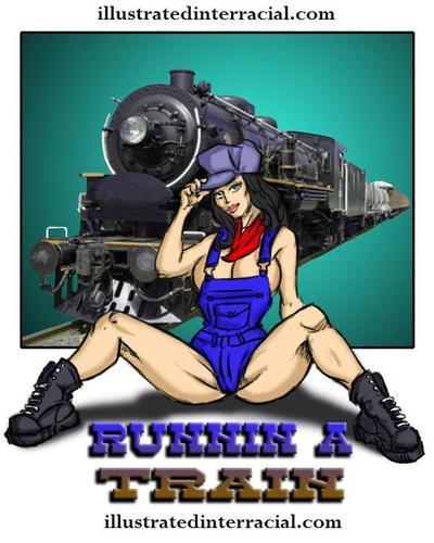 Illustratedinterracial - Runin a Train 1