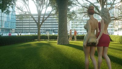 3D Lord Kvento - Eve And Anastasia's Evening in the Park