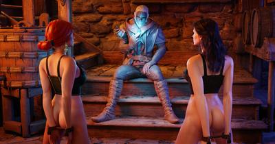 3D BlendGuardian - Red Light District Yenner & Triss