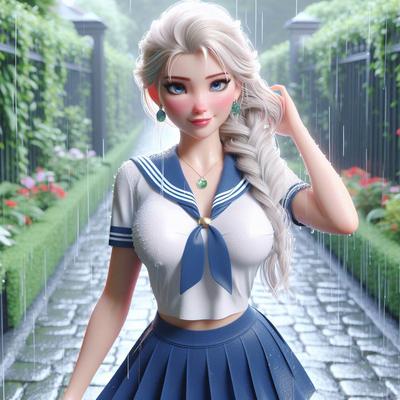 3D Vanellora - Schoolgirl Elsa