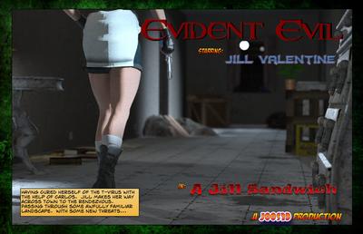3D Jill Valentine from Resident Evil In Threesome