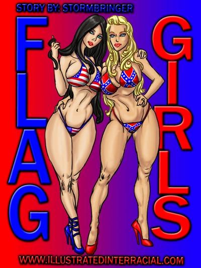 Illustratedinterracial - Flag Girls - Ongoing