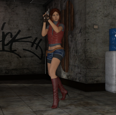 3D Devil_PS - Claire Redfield in: Soldier X