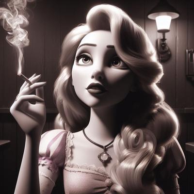 3D Patches - Rapunzel Smoking