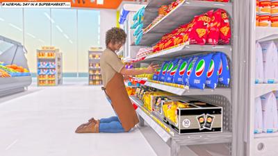 3D GiantPoser - Amanda at the supermarket