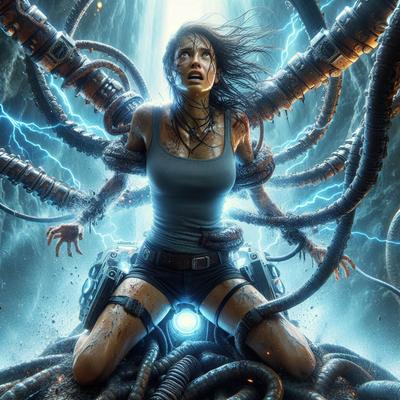 3D Darkstories - Superheroine Peril Art - Lara Croft