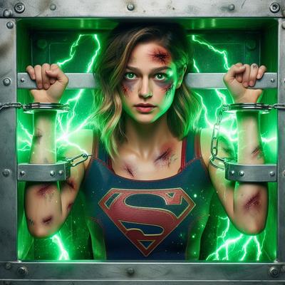 3D Darkstories - Superheroine Peril Art - Supergirl