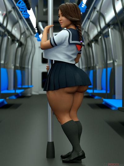 3D Thefoxxx - Yumi and carlos tren