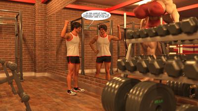 3D GiantPoser - Muscle Nerd in the GYM