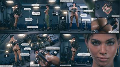 3D Forged3DX - Jill and Sheva Gym Session