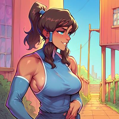 AI Generated - Korra - First Day as Avatar (Poosan)