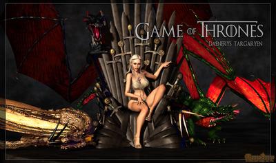 3D Daenerys With Dragon From Games of Thrones by Mongo Bongo