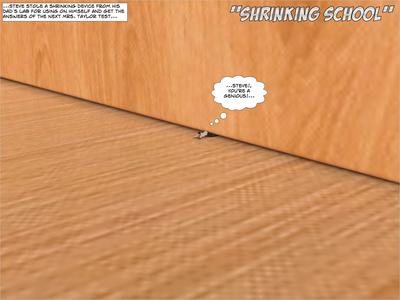 3D Giantess Erodreams2 - Shrinking School