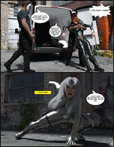 3D Silver Sable: Defeated & Captured - MeistroEl