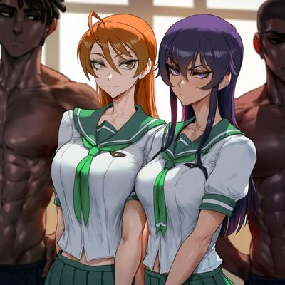 Potions - Saeko and Rei from Highschool of the Dead