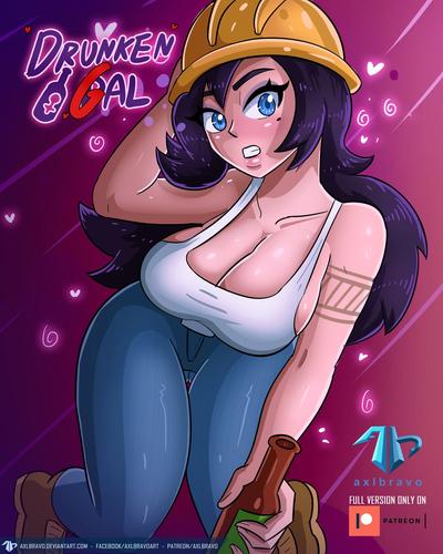 Axibravo - Drunken Gal by Axlbravo TG gender bender comic