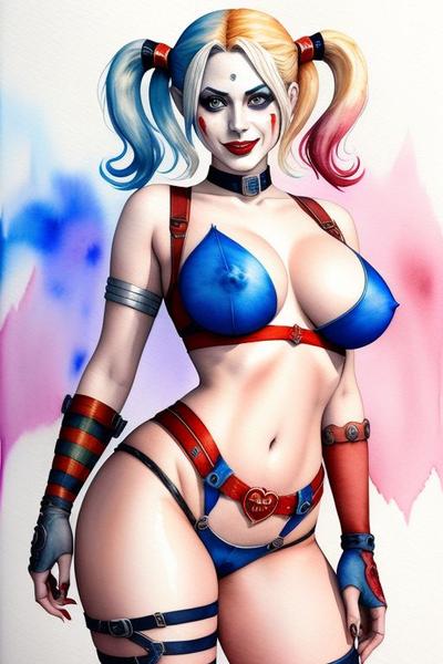 3D Ai generated - Harley Quinn