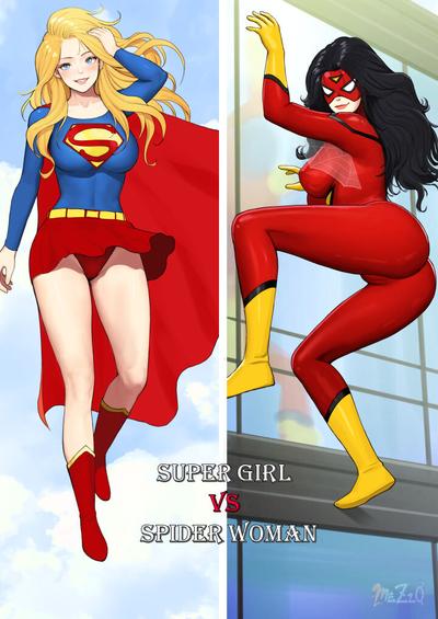 Mezzo - Supergirl and Spiderwoman