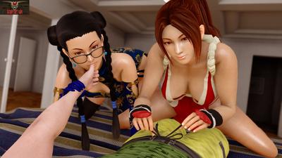 3D IconOfSin - Dead or Alive P.O.V Threesome - Mai Shiranui & Pai Chan