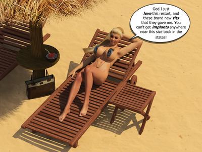 3D Beach Bikini Blow Up Doll from Phoenyxx