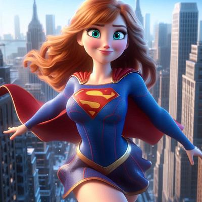 3D AICad20 - Super Anna in the city