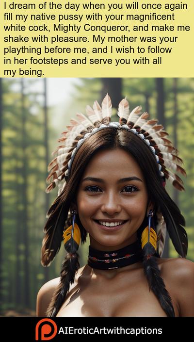 3D Bleached Native American Women Volume 11 - AI generated