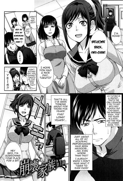 Hentai [Itaba Hiroshi] Houkai Kazoku | Dysfunctional Family Ch. 1 (Kazoku Soukanzu) [English]