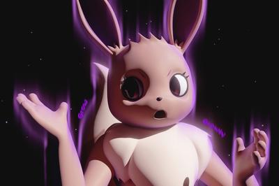 3D MKRinky - Eevee in Space