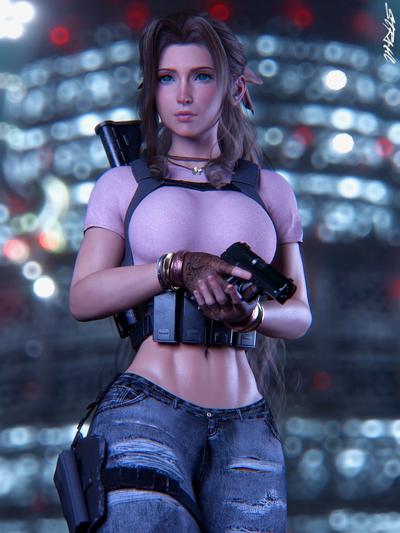 3D Aerith Gainsborough Collection part 6