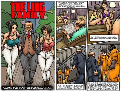 3D illustratedinterracial - The Ling Family