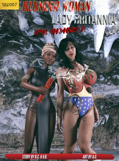 3D Blunder Woman and Lady Britannia - Being voodooised 7