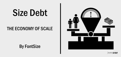 3D Size Debt By FontSize