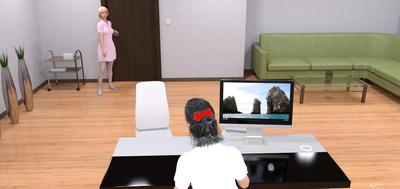 3D PamStrawberry77 - Amy gives Mike a hand job for Pam