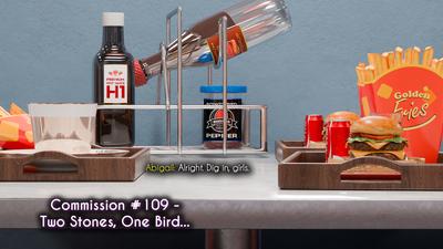 3D BlankKen - Commission 109 - Two Stones, One bird - By Kaz