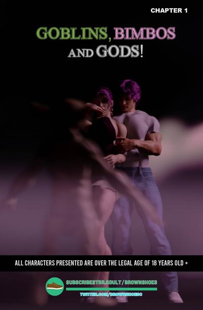 3D Brown Shoes - Goblin's, Bimbos and Gods