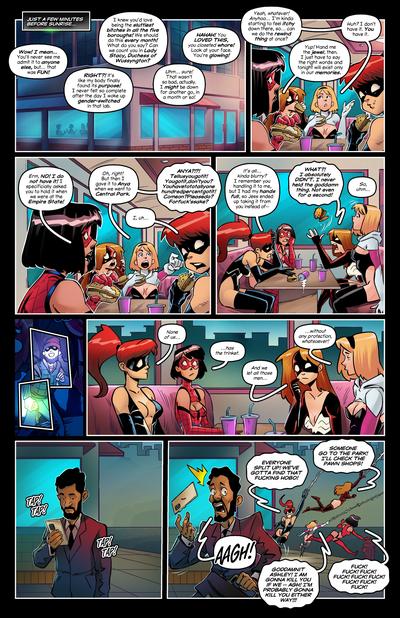Tracy Scops - Denideni Kun Sluttish Spider Bitches’ Night Out(Marvel)