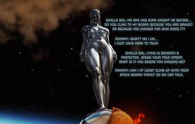 3D Fantastic 4 - Ridden by the Silver Surfer