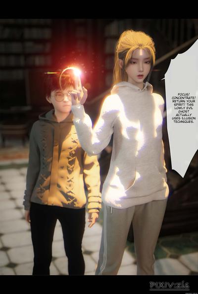 3D Zis - Zombie girl 3 - English