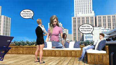 3D Scarlett-GTS - Brother Tease