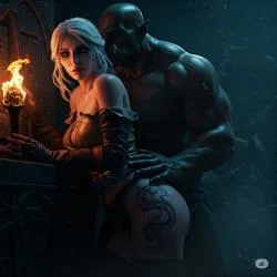 3D [NightFox] Ciri and Orc hot moments 2