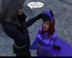 3D CaptainLebron - Batgirl vs. Catwoman