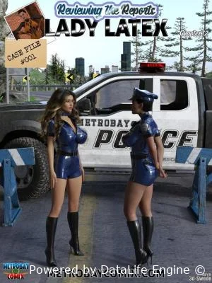 3D Metrobaycomix - Reviewing the Reports - Lady Latex 12