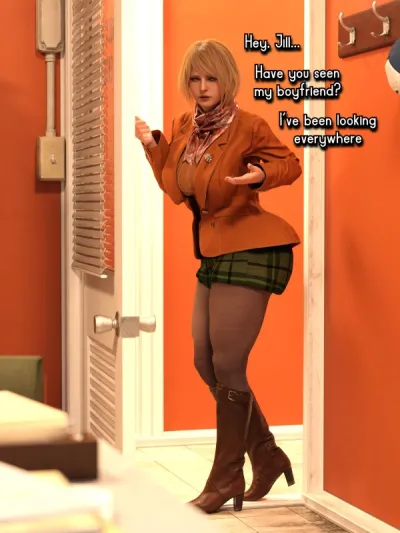 3D [Salamandra Ninja] Jill, Ashley & Leon