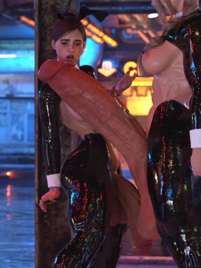 3D [Salamandra Ninja] Ellie & Abby Bunnies Dina's Ass