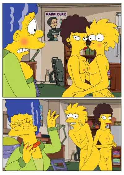 Marge and Lisa Simpsons go Lesbian Porn Comic Archive