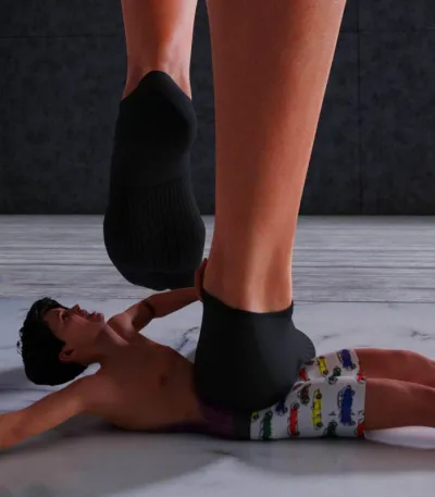 Toolategil - Mila: Socks Crush - 3D Adult Comic