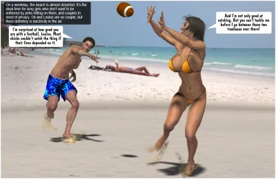 [Entropy] Beach Balls - Louise and Oli - 3D Adult Comic